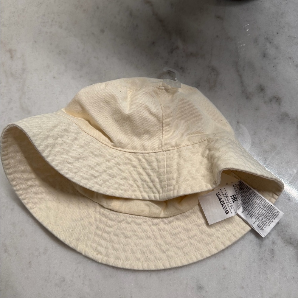 Cream Bucket Hat kids nwt organic cotton gap kids